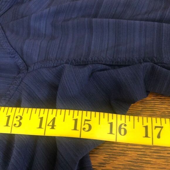 Athleta Navy Three Quarter Zip Top Size S - Picture 10 of 14